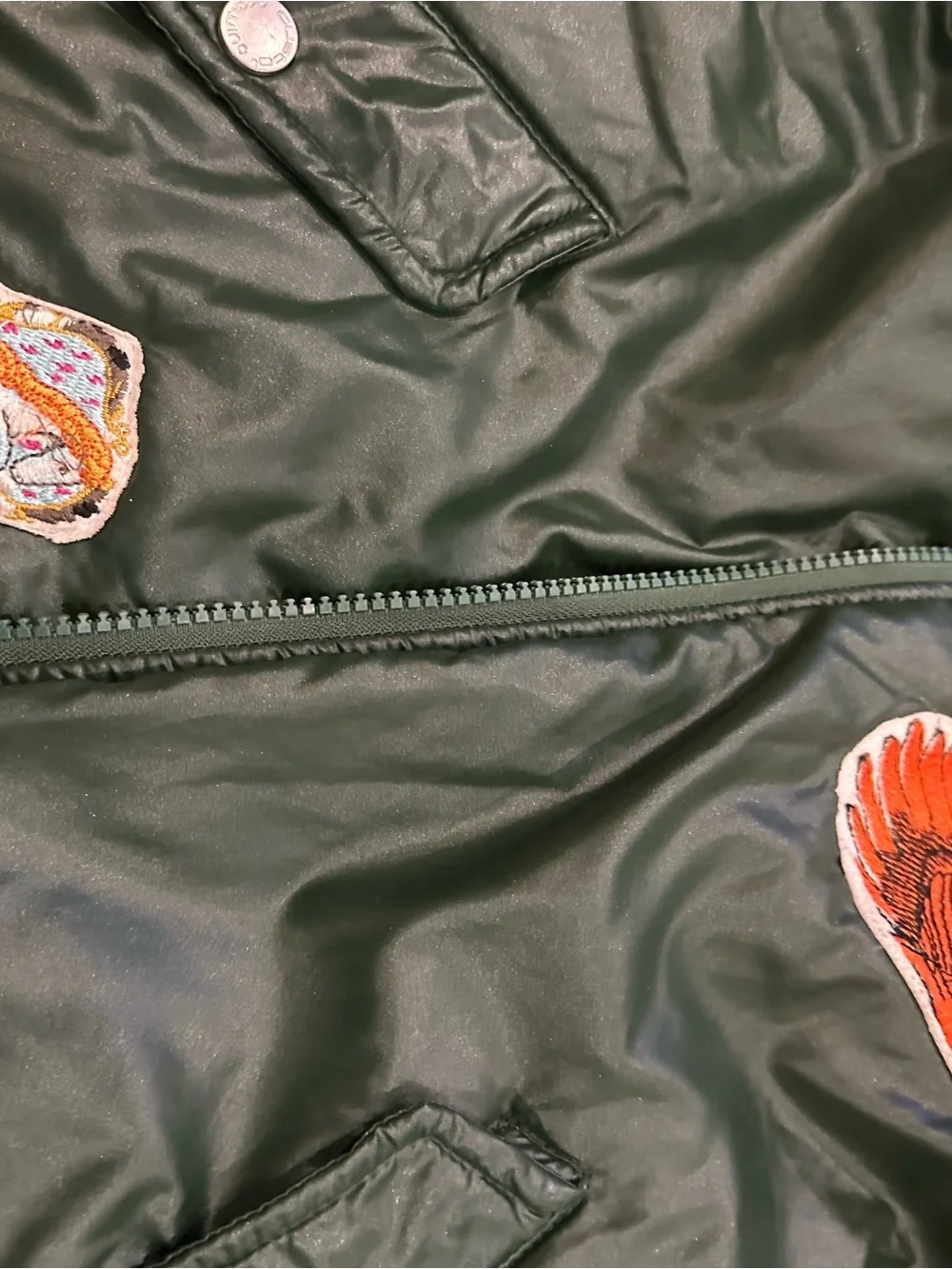 Custo Barcelona Purple Patch Label kids bomber with patch Accents
